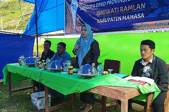 Anggota DPRD Sulbar Ismiwati  Berkunjung ke Desa Panetean