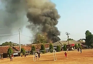 Gudang Amunisi Brimob Srondol Semarang Meledak dan Terbakar