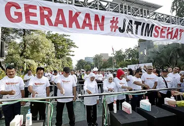 Forkominda Jatim Adakan Gerakan Jatim Sehat Menuju Indonesia Maju 