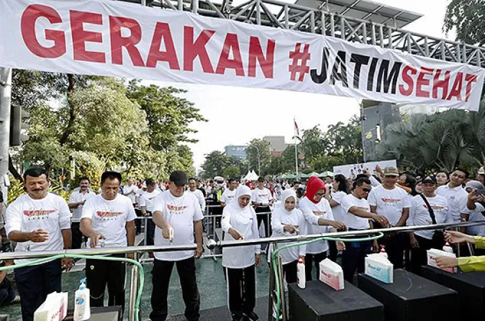 Forkominda Jatim Adakan Gerakan ‘Jatim Sehat Menuju Indonesia Maju’<br> <br>