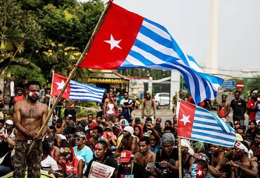 6 Pengibar Bendera Bintang Kejora Ditahan di Mako Brimob Kelapa Dua