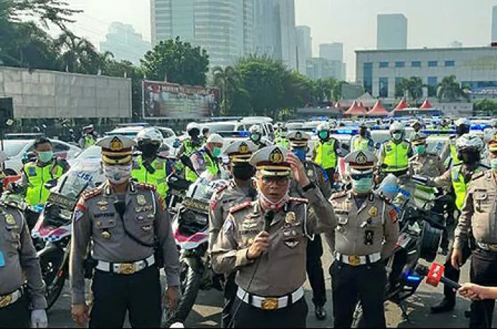 Ditlantas Polda Metro Jaya Dirikan Posko Logistik Kemanusiaan