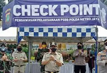  24 Jam Polisi Siaga di Titik Check Point