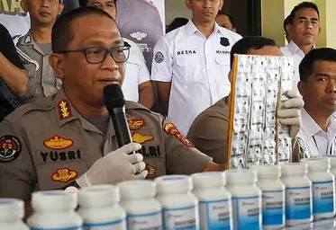 Polisi Sita 25 Juta Butir Obat Penganti Narkoba