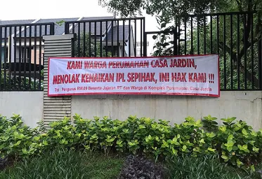 Warga Perumahan Casa Jardin Menolak Kenaikan IPL