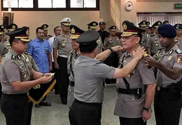 Kapolri Pimpin Upacara Sertijab Kapolda Sumatera Selatan