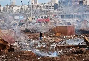 300000 Orang Kehilangan Rumah Akibat Ledakan Gudang Monium Nitrat di Beirut