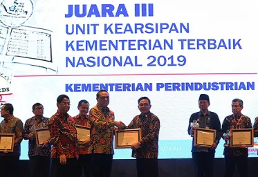 Kemenperin Raih Juara Ketiga Unit Kearsipan Kementerian Terbaik Nasional