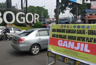  Mulai Hari Ini Kota Bogor Terapkan Ganjil Genap Kendaraan Bermotor