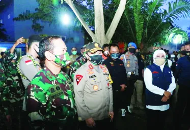 Kunker Kapolda Jatim dan Forkopimda Jatim di Kampung Tangguh Semeru Wilayah Kediri