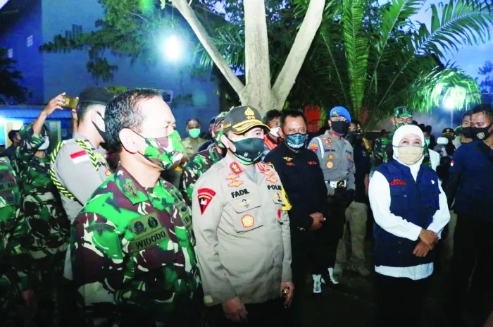 Kunker Kapolda Jatim dan Forkopimda Jatim di Kampung Tangguh Semeru Wilayah Kediri