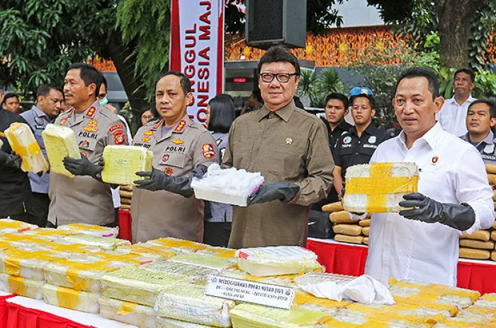 Polda Metro Jaya Musnahkan Narkoba Bernilai Rp 1,58 T<br><br><br>
