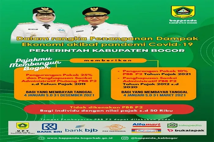 Kabupaten Bogor Keluarkan Kebijakan Penghapusan Sanksi Administratif Pajak 