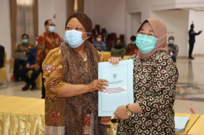 Perpusnas Lakukan Penandatanganan Perjanjian Kinerja serta Penyerahan POK TA 2021