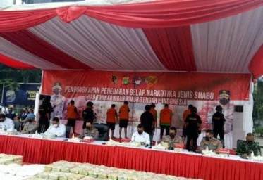 Polisi Berhasil Ungkap Peredaran Sabu 1129 Ton