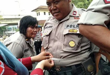 Polres Jakarta Utara Razia Anggota Berbadan Gendut