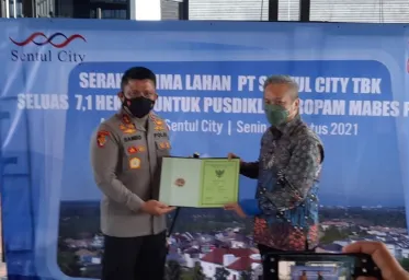  Sentul City Hibahkan Lahan 71 Hektar  Untuk Pusdiklat Mabes Polri 