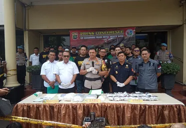 Polres Metro Jakbar Amankan 12 Kg Sabu Asal Amerika