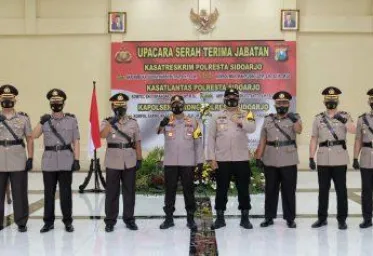 Serah Terima Kasatlantas Polresta Sidoarjo