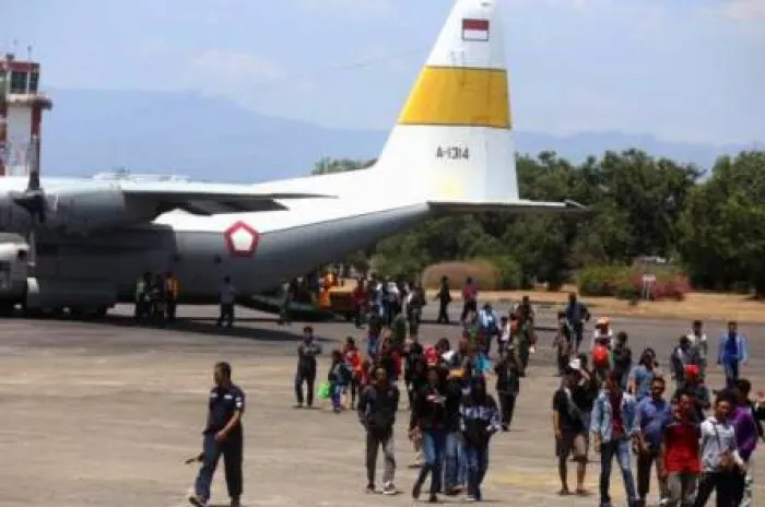 Pasca Rusuh Wamena 10 Ribu Lebih Pengungsi Tiba di Jayapura