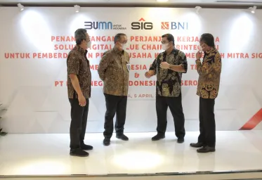 Berdayakan Pelaku UKM Mitra BNI  PT Semen Indonesia Persero Tbk kembangkan Solusi Digital Value Chain Terintegrasi