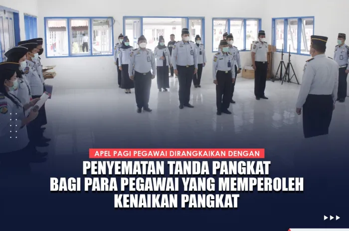 Sejumlah Pegawai Rutan Mamuju Peroleh Kenaikan Pangkat