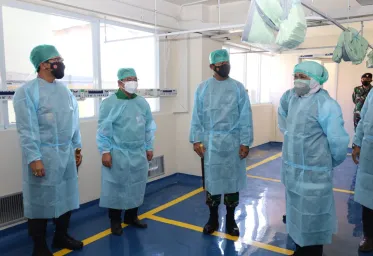  Penambahan 200 Bed Ruang ICU dan HCU RSUD Dr Soetomo Dicek Langsung Oleh Forkopimda Jatim
