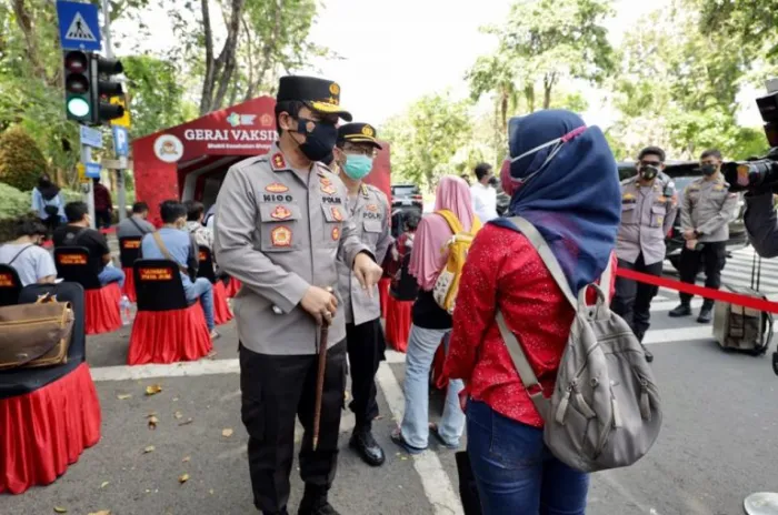  Guna Ciptakan Herd Immunity di Jatim, Kapolda Jatim Beri Semangat Masyarakat