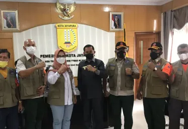 Ribuan Masker Telah Disalurkan Satgas Prokes PON ke Jayapura