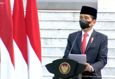  Presiden Jokowi Tanyakan Kondisi di Natuna Saat HUT ke76 TNI