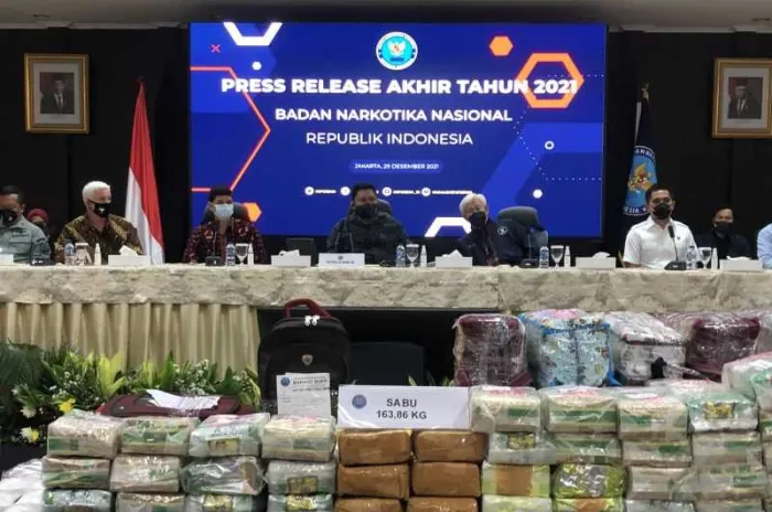 3 Ton Sabu  Berhasil Disita BNN Sepanjang Tahun 2021 Dan 11 Ribu Orang Direhab