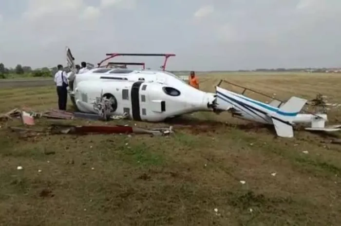 Helikopter Kemenhub Alami Kecelekaan di Curug Tangerang