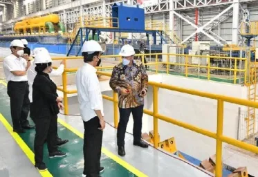  Jokowi Resmikan Pabrik Baja Canggih di Cilegon