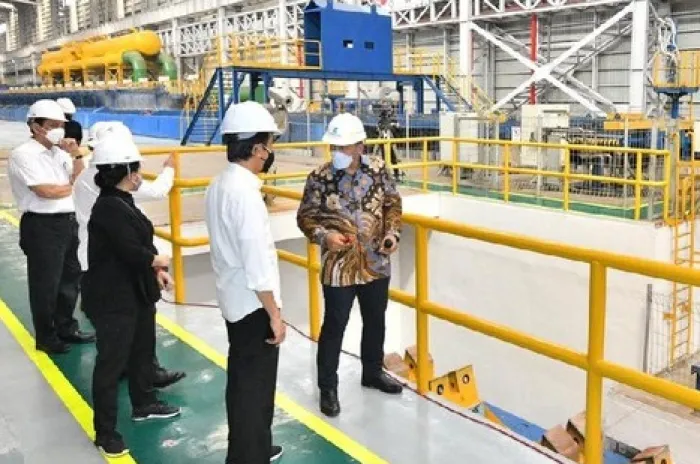  Jokowi Resmikan Pabrik Baja Canggih di Cilegon