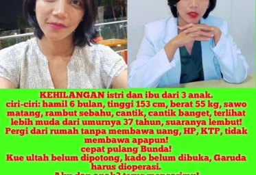  Dokter  Qory  Ulfiyah Hilang di Bogor Suami Lapor Polisi  