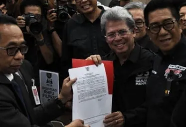 Tim Hukum Ganjar Mahfud Tidak  Jadi  Hadirkan Seorang Kapolda  Sebagai Saksi Sidang di MK