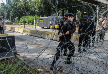 Jalan Medan Merdeka Barat Jakarta Pusat Ditutup