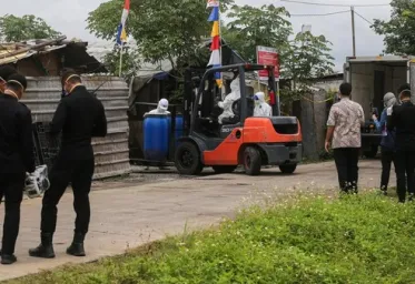 Saat ini 22 Pabrik Terpapar Radiasi Cs137 di CikandeTelah  Berhasil Dibersihkan Oleh Satgas