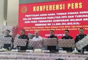 Kejagung Sita Uang Rp 118 Triliun Dari Wilmar Group Diduga Hasil Korupsi CPO
