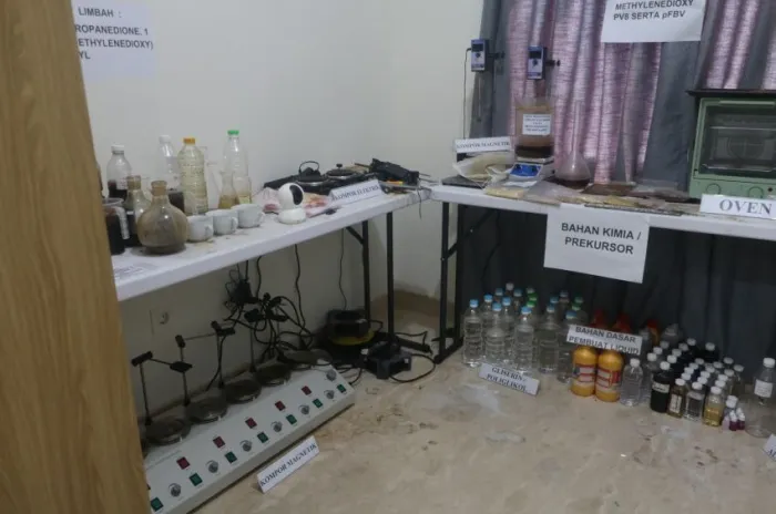 Poldasu Berhasil Bongkar Pabrik Liquid Vape Narkotika Senilai Rp 300 M 