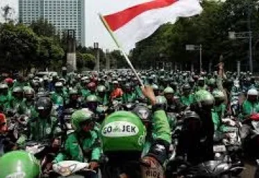 Ojol Demo Tuntut Tritura Polisi Kerahkan 1437 Personel  Untuk Pengamanan 