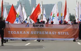 Nasional  Hari Ini Ada Demo Buruh di Depan Gedung DPR, Pengguna Jalan Diimbau Cari  Jalan Alternatif