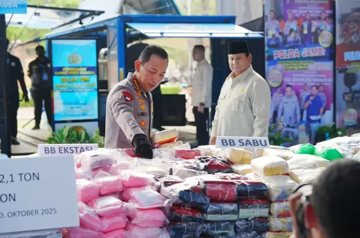 Polri  Sepanjang Tahun 2025Telah Menangkap 64 Ribu Tersangka Kasus Narkoba, Barbuk Senilai Rp 41 T