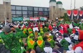 Nasional Demo Guru Madrasah  di Depan Gedung DPR, 1.600 Aparat Diterjunkan 