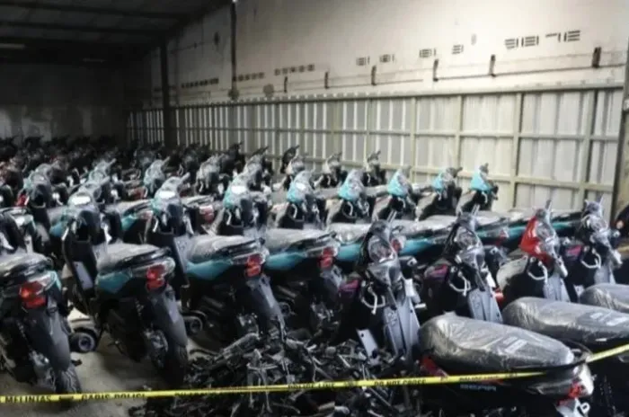 Gudang Penadah 1494 Motor Ilegal di Jaksel Digerebek Polisi, Mau Diekspor ke Luar Negeri